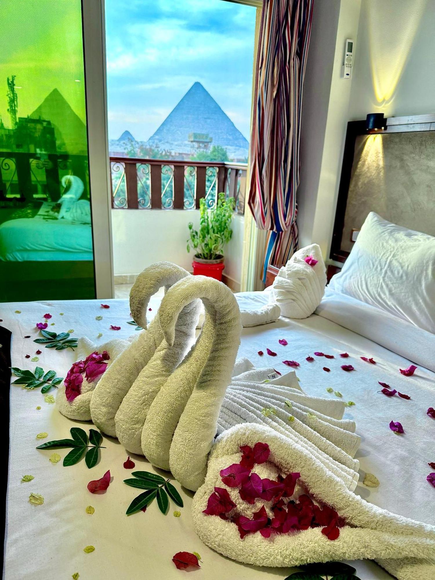Flower Pyramids Inn Kafret el-Gabal Extérieur photo